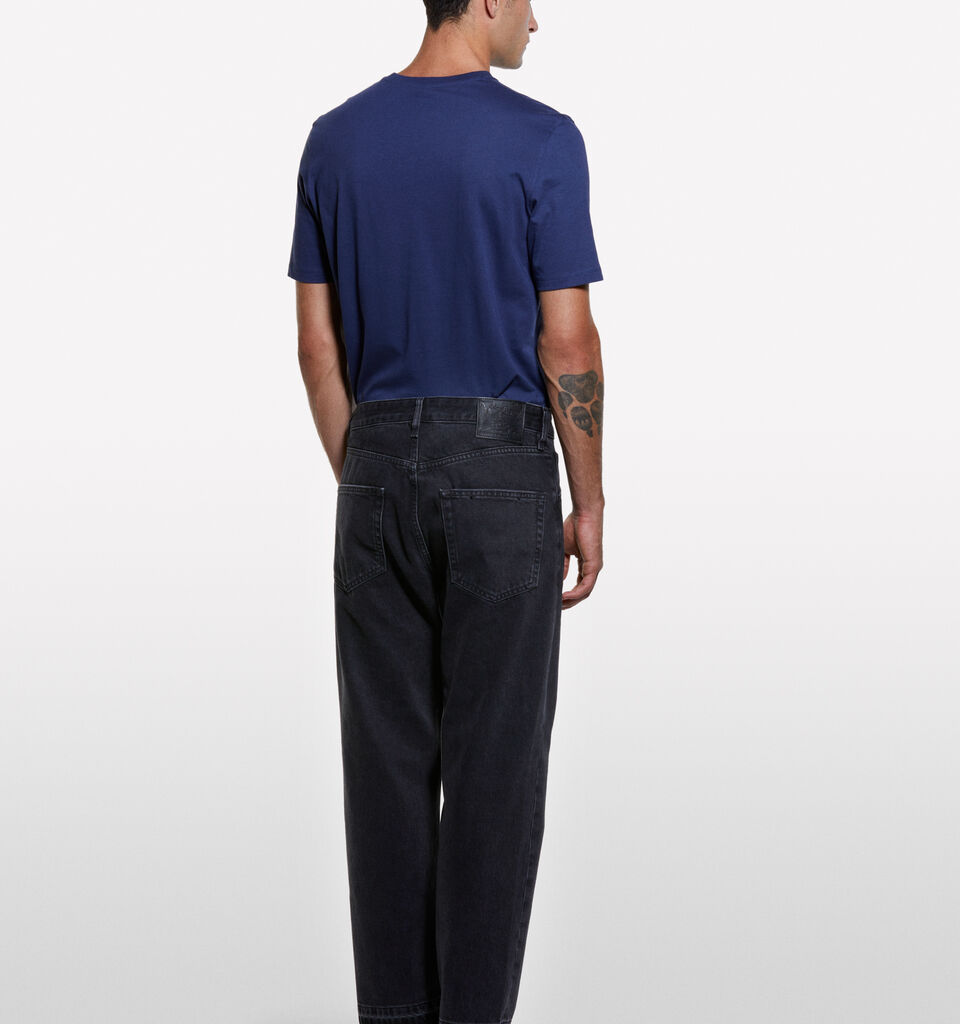 Black regular fit jeans with pockets - men's regular fit jeans - Black | Sisley image number 2